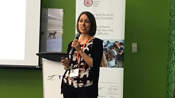  Dr. Meghan Azad presents CHILD Study findings at the 2017 Sandbox Summit, Toronto, ON.