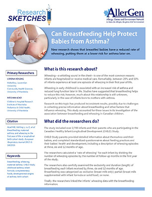research sketch on breastfeeding