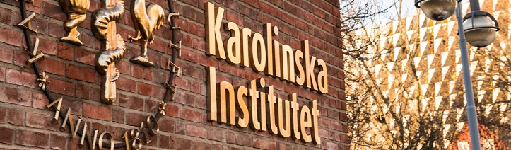 Karolinska sign on brick wall